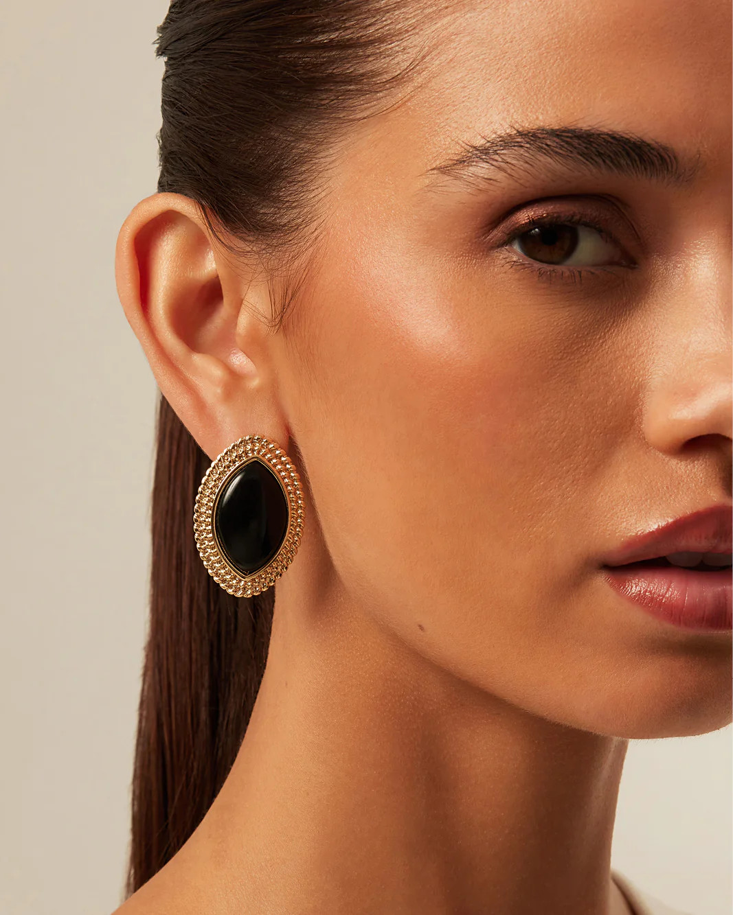 HALO EARRINGS - GOLD-BLACK - JEWELLERY - Billini | Billini (ANZ)