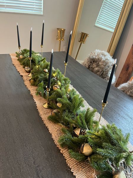 So I really loved how this turned out but my cat peed on it, so I’m currently redoing this with things I could find in time 🤣 

Christmas table decor, modern Christmas, luxe organic, organic modern, gold candlesticks, black candles, garland, jute runner, gold champagne holder 

#organicmodern #christmasdecor #amazonhome #founditonamazon #christmastabledecor 

#LTKHoliday #LTKSeasonal #LTKhome