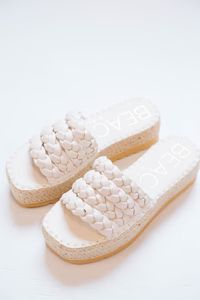 Pacific Braided Sandal, White | Beach by Matisse | North & Main Clothing Company
