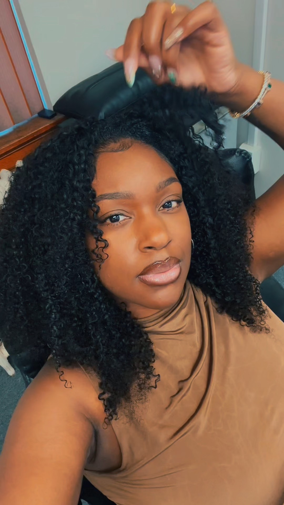 Kinky curly clip in half wig - minimal leave out 

#LTKBeauty