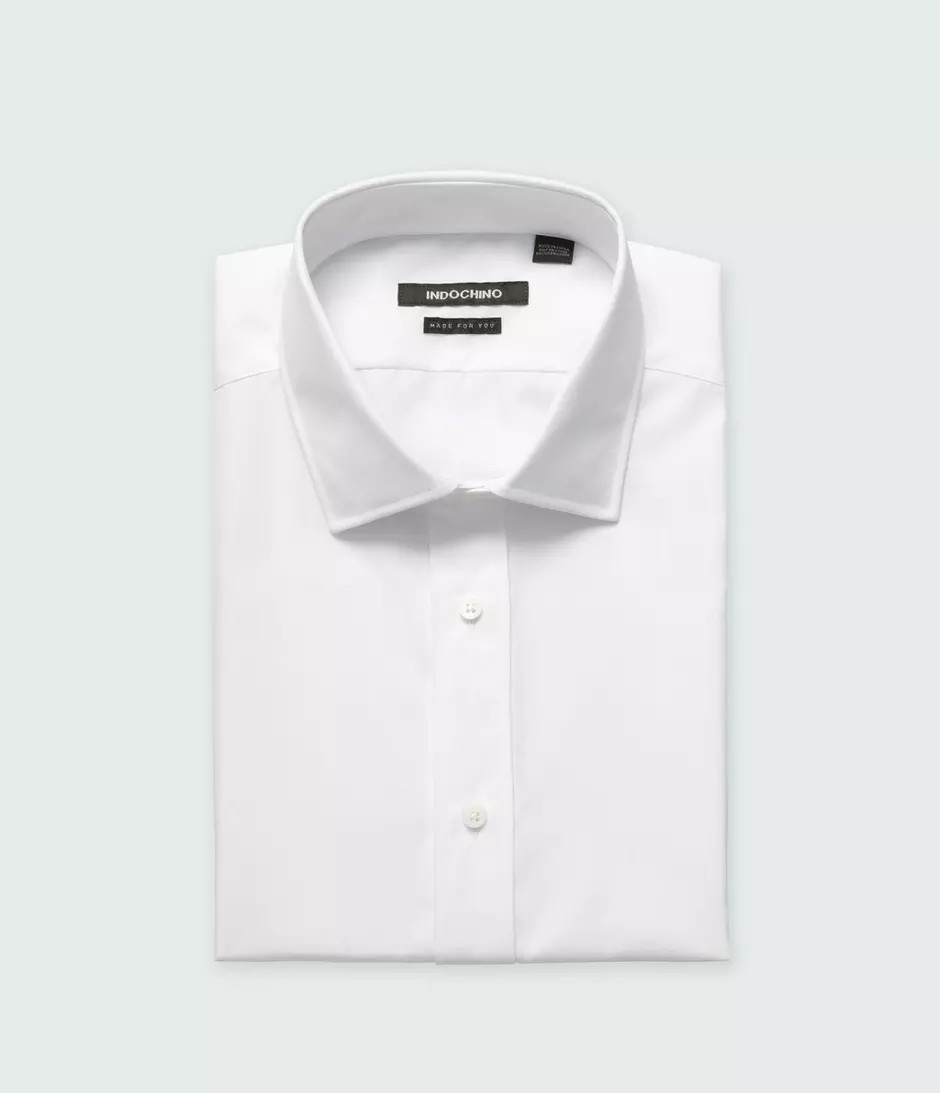 Helston Anti-Wrinkle White Shirt | Indochino