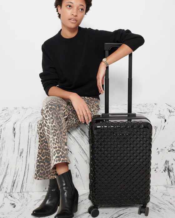Black Lacquer International Carry-On Luggage | MZ Wallace