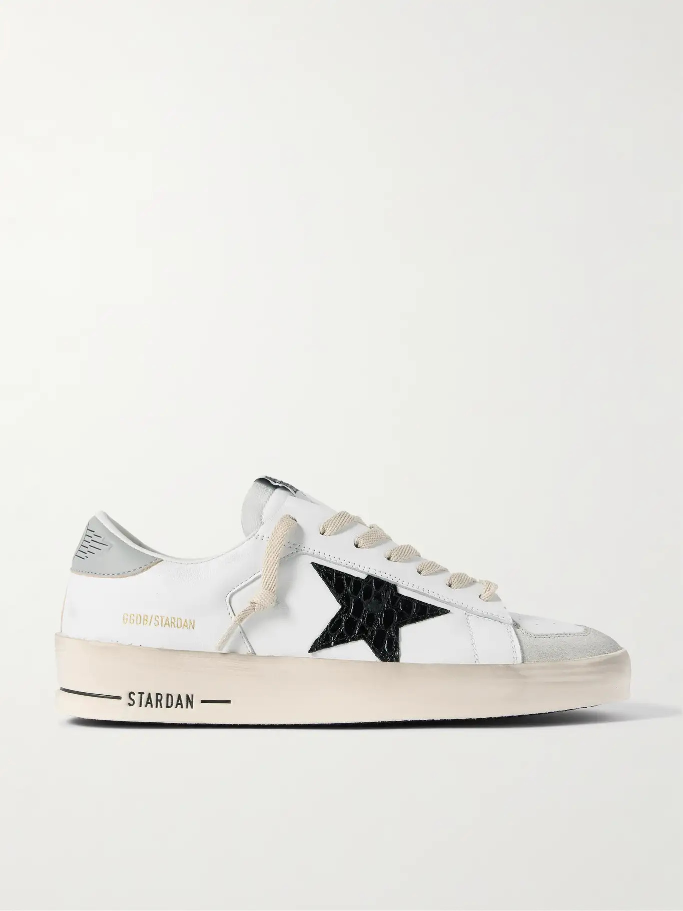 Stardan Distressed Suede-Trimmed Leather Sneakers | Mr Porter (US & CA)