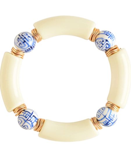 Chinoiserie bracelet, blue & white bracelet, grandmillennial 

#LTKunder50 #LTKGiftGuide #LTKunder100