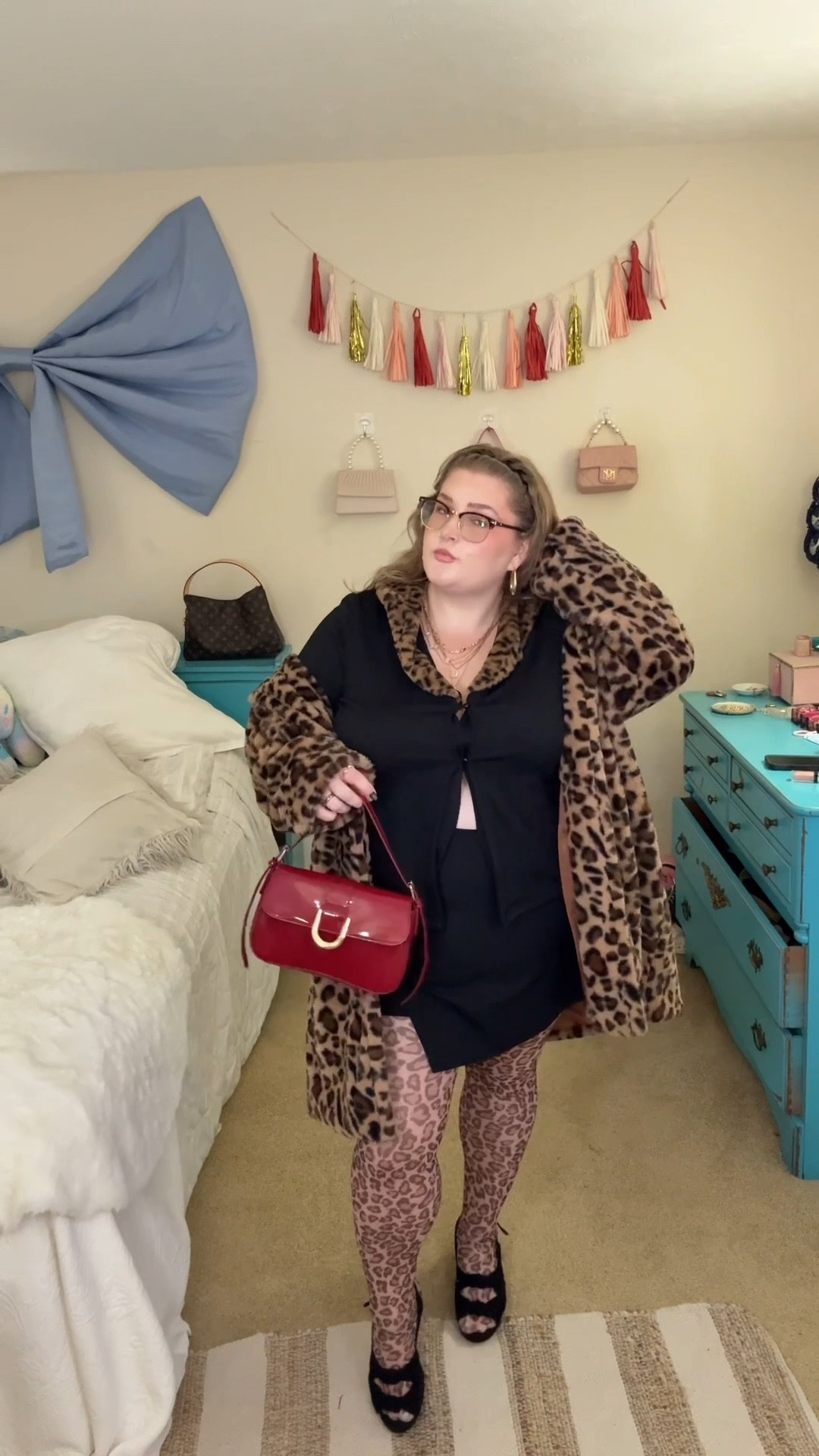 Cheetah print trend, but make it plus size ♥️ Who doesn’t love a Fran fine inspired cheetah / leopard print look? I’m a size 16 wearing a 2x in all clothing in this curvy animal print outfit 

#LTKPlusSize #LTKootd #LTKMidsize