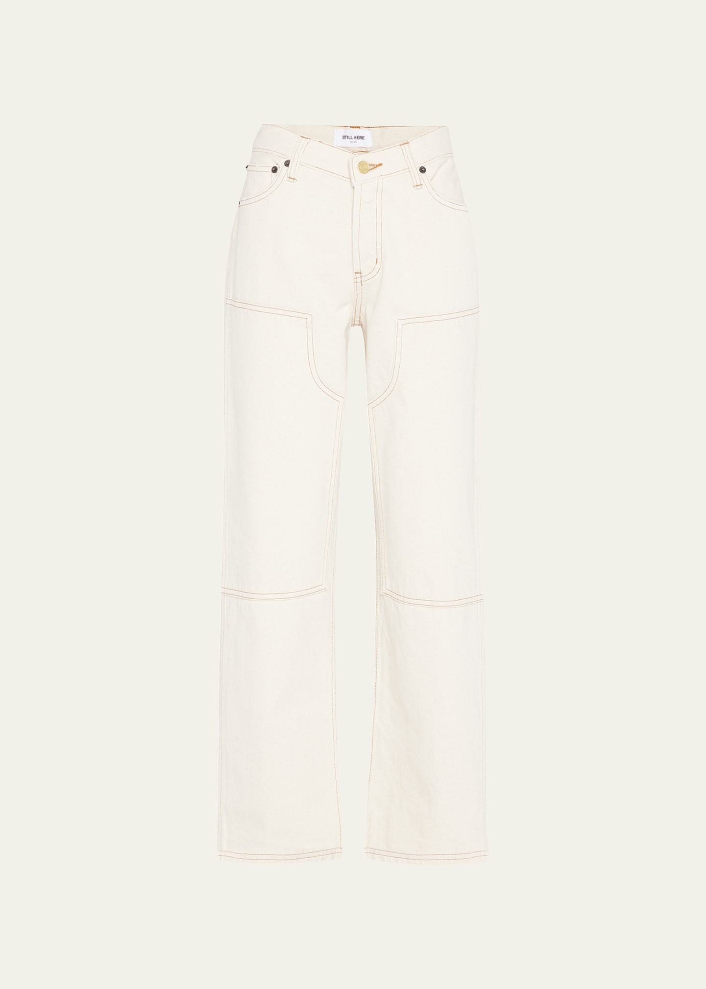 Still Here Subway Wide-Straight Patchwork Jeans | Bergdorf Goodman