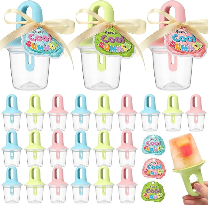 Reallnaive 24 Sets End of School Gifts Bulk Ice Pop Molds Have a Cool Summer Cards Last Day of Sc... | Amazon (US)