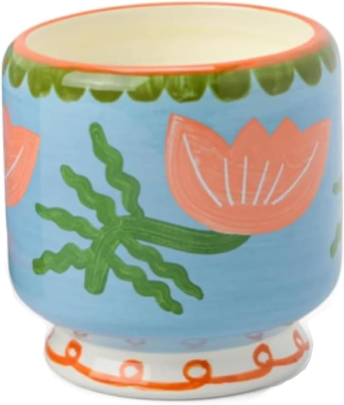 Paddywax Scented Candles Dopo Hand-Painted Ceramic Luxury Artisan Candle, 8-Ounce, Flower - Cactu... | Amazon (US)