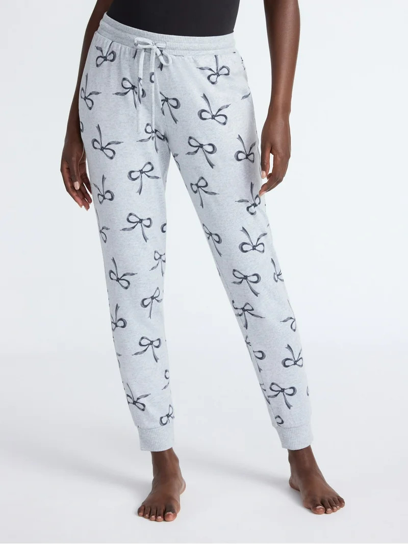 Joyspun Women's Cozy Lounge Collection Hacci Knit Sleep Joggers, 29'' Inseam, Sizes XS-3X | Walmart (US)