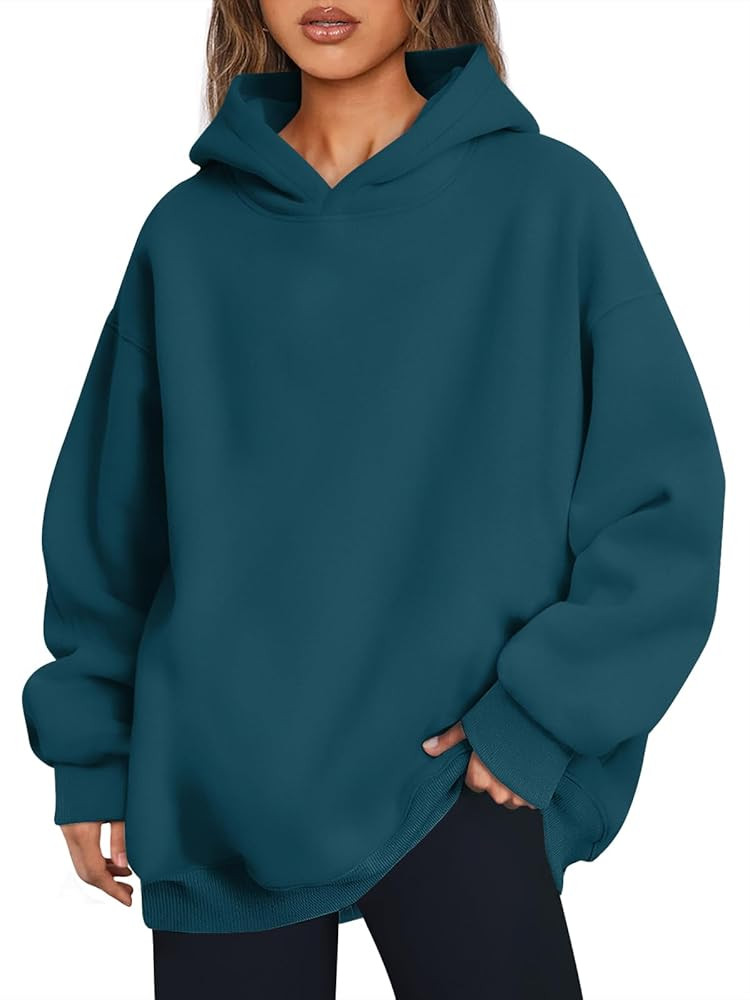 Trendy Queen Womens Oversized Hoodies Comfy Sweatshirts Fall Fashion 2025 Outfits Casual Tops Fle... | Amazon (US)