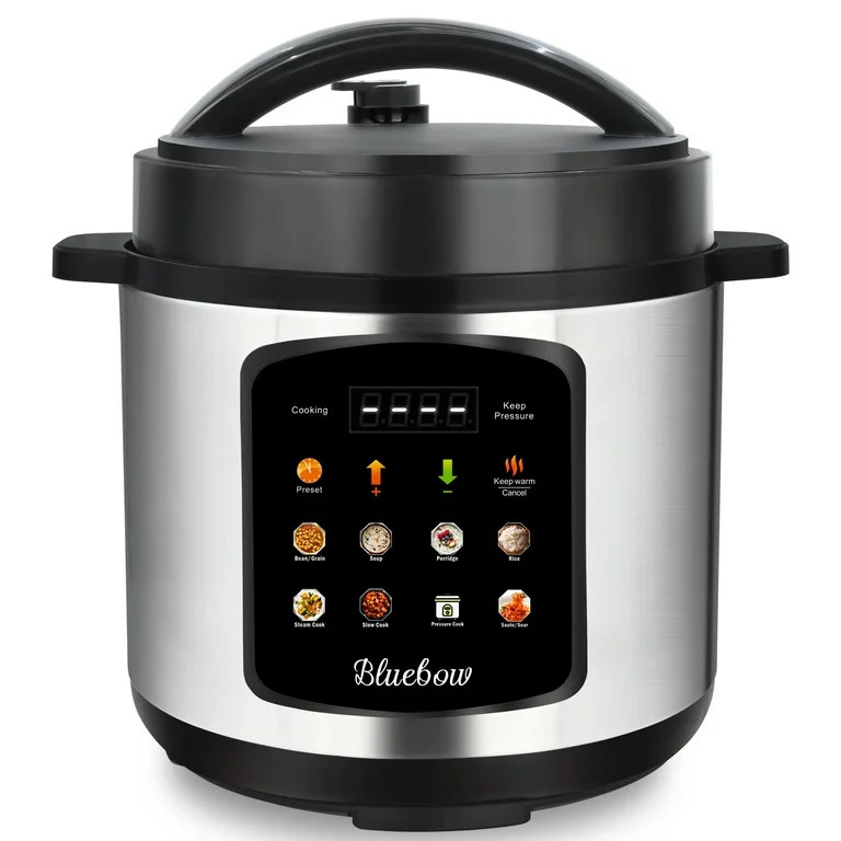 Bluebow 6.5 Quart Electric Pressure Cooker, 8-in-1 Multi Cooker Rice Cooker Slow Cooker Sauté St... | Walmart (US)