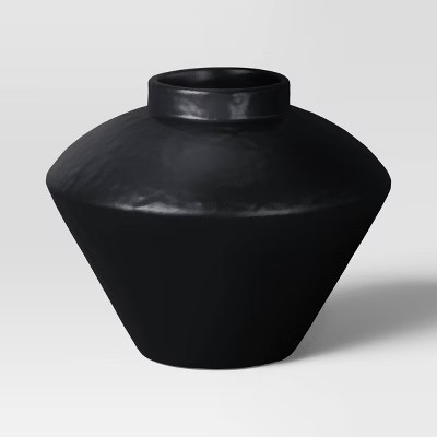 Small Modern Vase Black - Threshold™ | Target