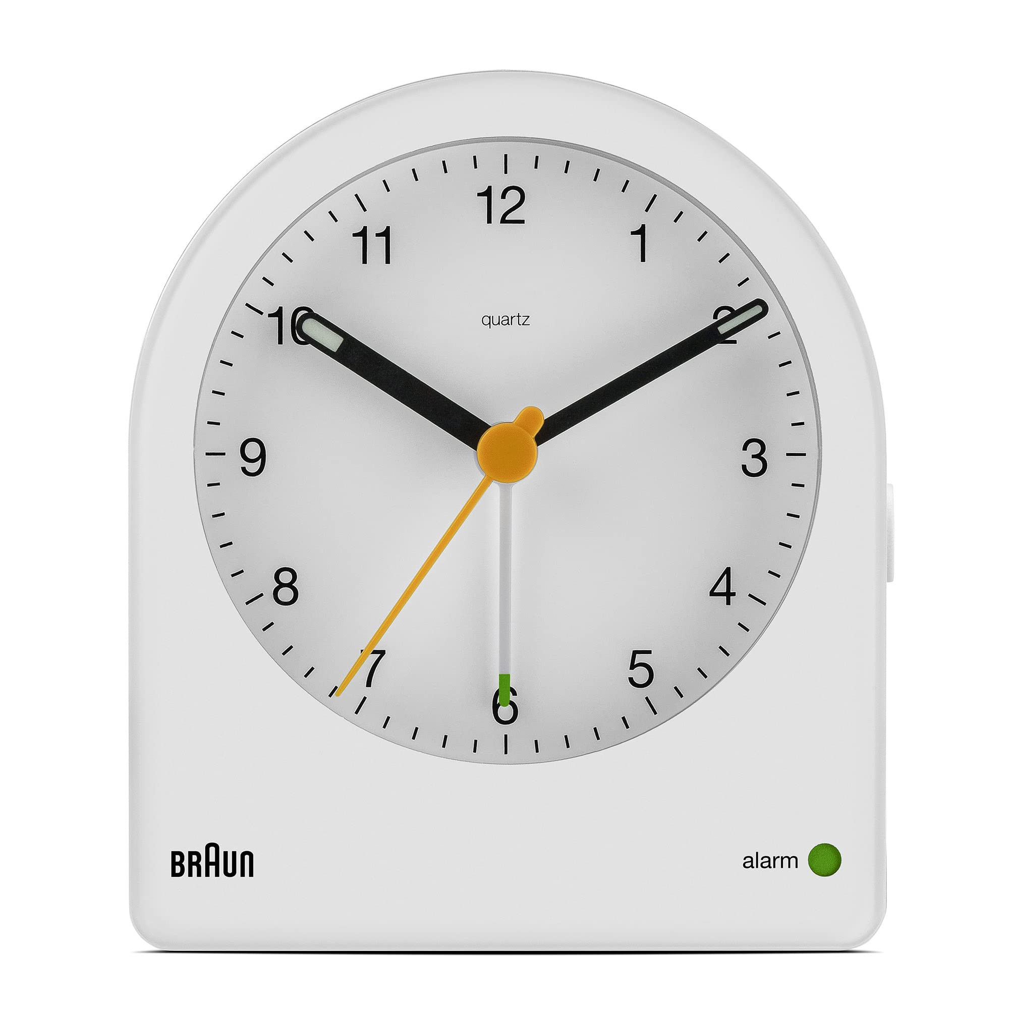 Braun Classic Analogue Alarm Clock with Snooze and Continuous Backlight, Quiet Quartz Movement, C... | Amazon (US)