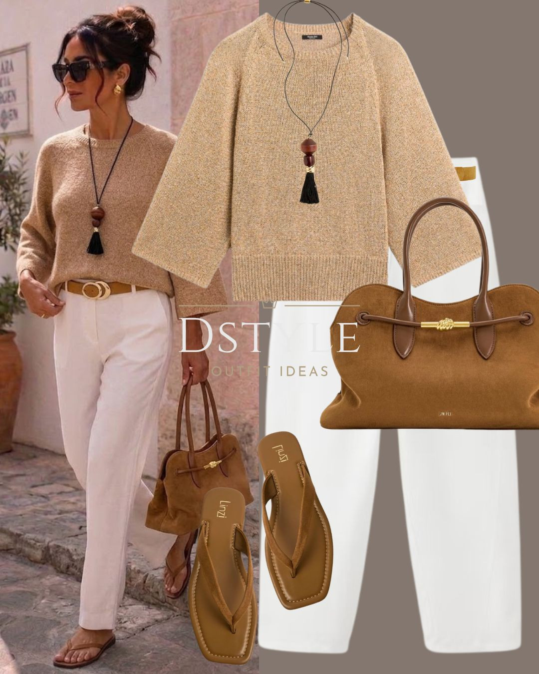 Breezy days call for lightweight knits and crisp white linen pants 🌴 Obsessed with these warm neutral tones 🥥

#vacationoutfit #linenpants #neutralstyle #resortwear  

 #LTKootd #LTKTravel
