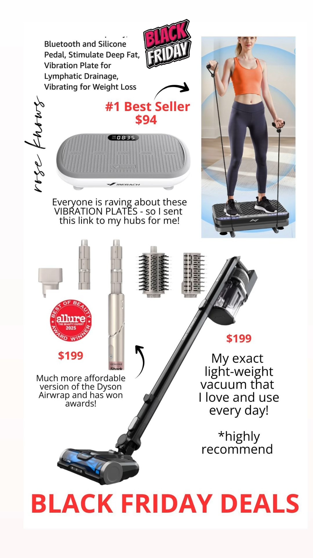 Black Friday deals on things I want this year!
I have this Shark Cordkess Pro and absolutely love it -it’s so lightweight and makes vacuuming almost fun!! 

Lymphatic drainage standing plate 
This shark airwrap is like the Dyson version but so much less and has won awards!! 



#LTKCyberWeek #LTKGiftGuide #LTKSaleAlert