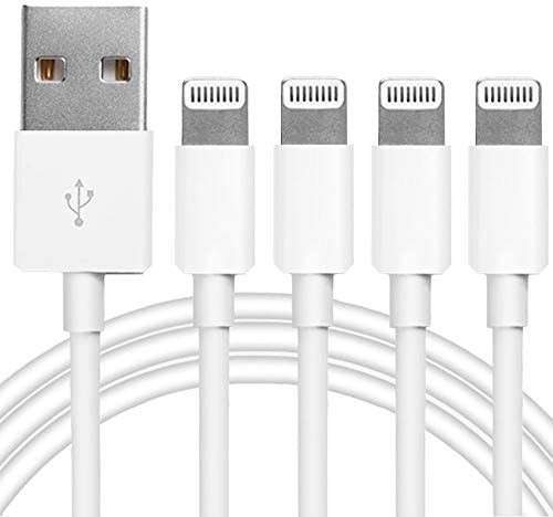 4Pack Original [Apple MFi Certified] Charger Lightning to USB Charging Cable Cord Compatible iPhone  | Amazon (US)