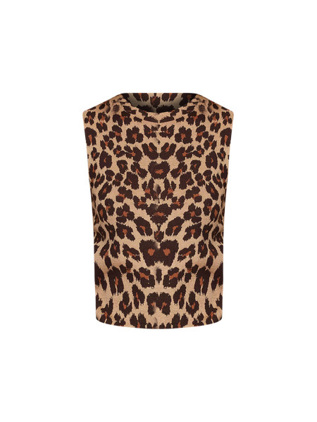 Animal Print Jacquard Sweater Shell | Ann Taylor