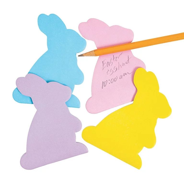 Bunny Shaped Sticky Notepad - Stationery - 12 Pieces | Walmart (US)