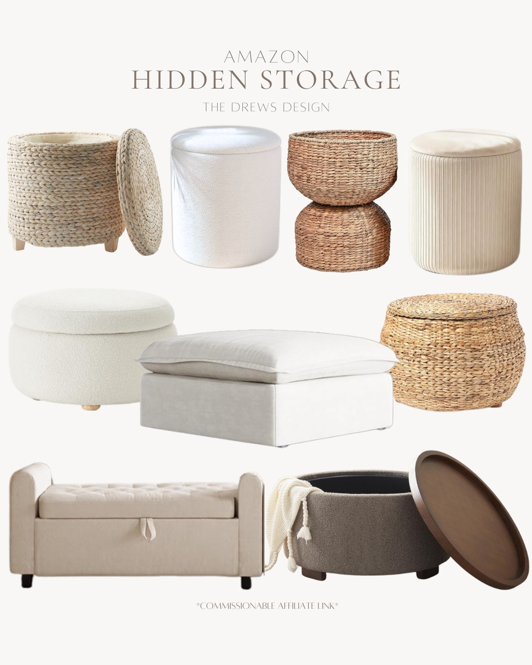 Stylish hidden storage for your home that will give you extra space while still fitting in with your other decor.

#LTKHome #LTKFindsUnder50 #LTKFindsUnder100