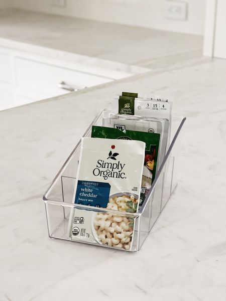 Simple and inexpensive container to keep packets organized. 
Home organization 
Kitchen organization 
Pantry organization 

#LTKhome #LTKunder50 #LTKfamily