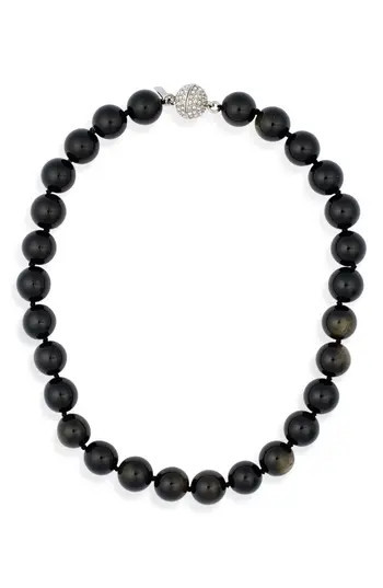 Kenneth Jay Lane Beaded Necklace in Black at Nordstrom Rack | Nordstrom Rack