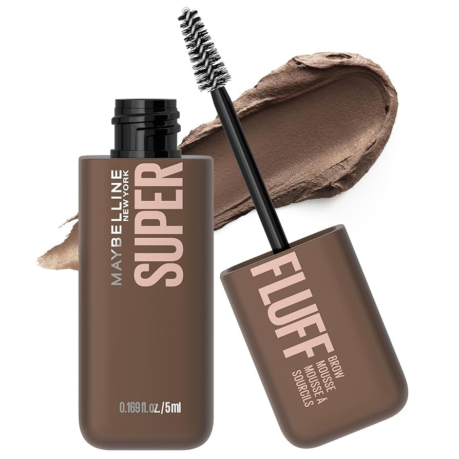 Maybelline Superfluff Volumizing Brow Mousse, All Day Tinted Brow Gel For Soft Full Brows, Medium... | Amazon (US)