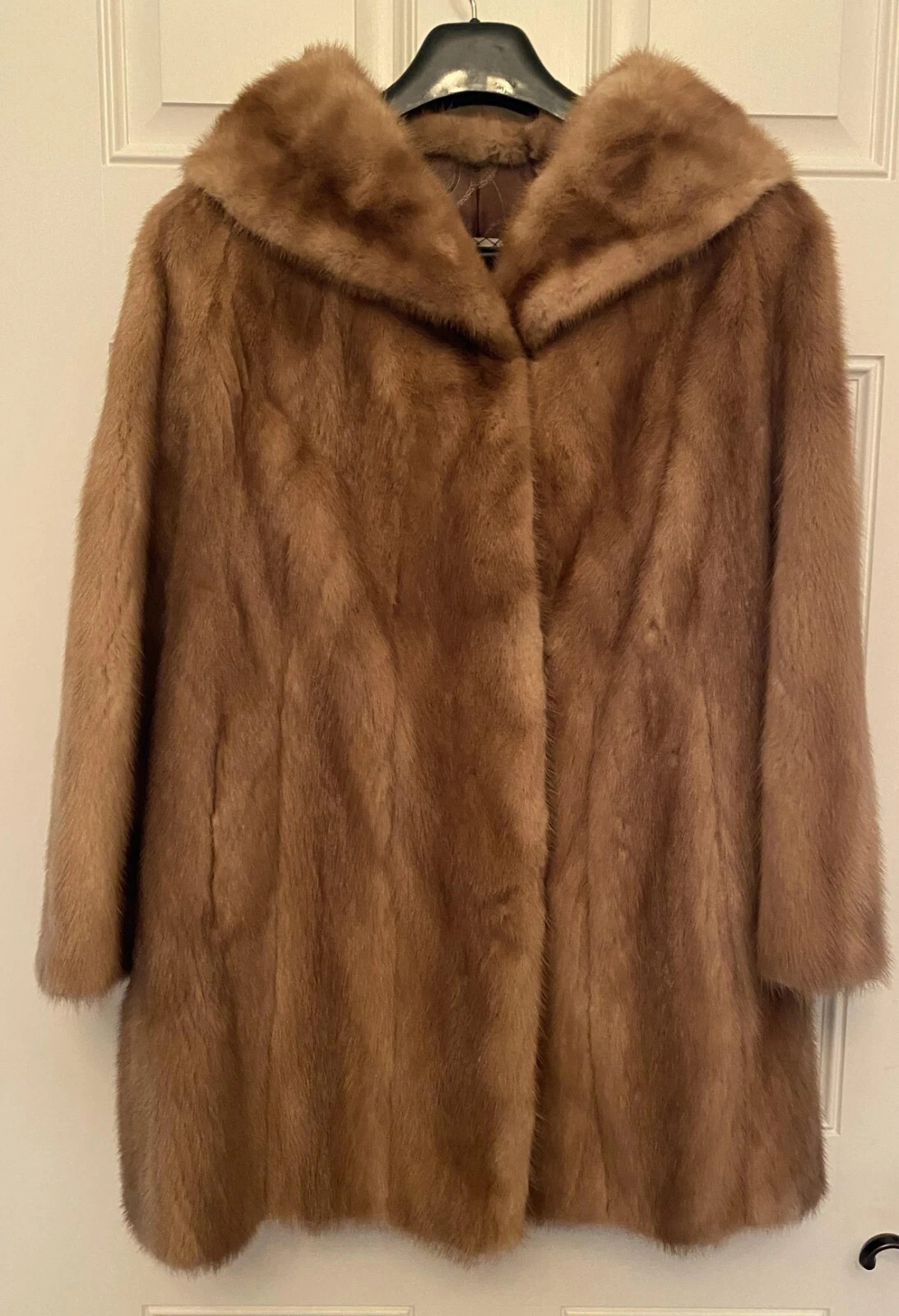 VINTAGE LIGHT BROWN MINK WOMEN FUR COAT-very good condition | eBay US