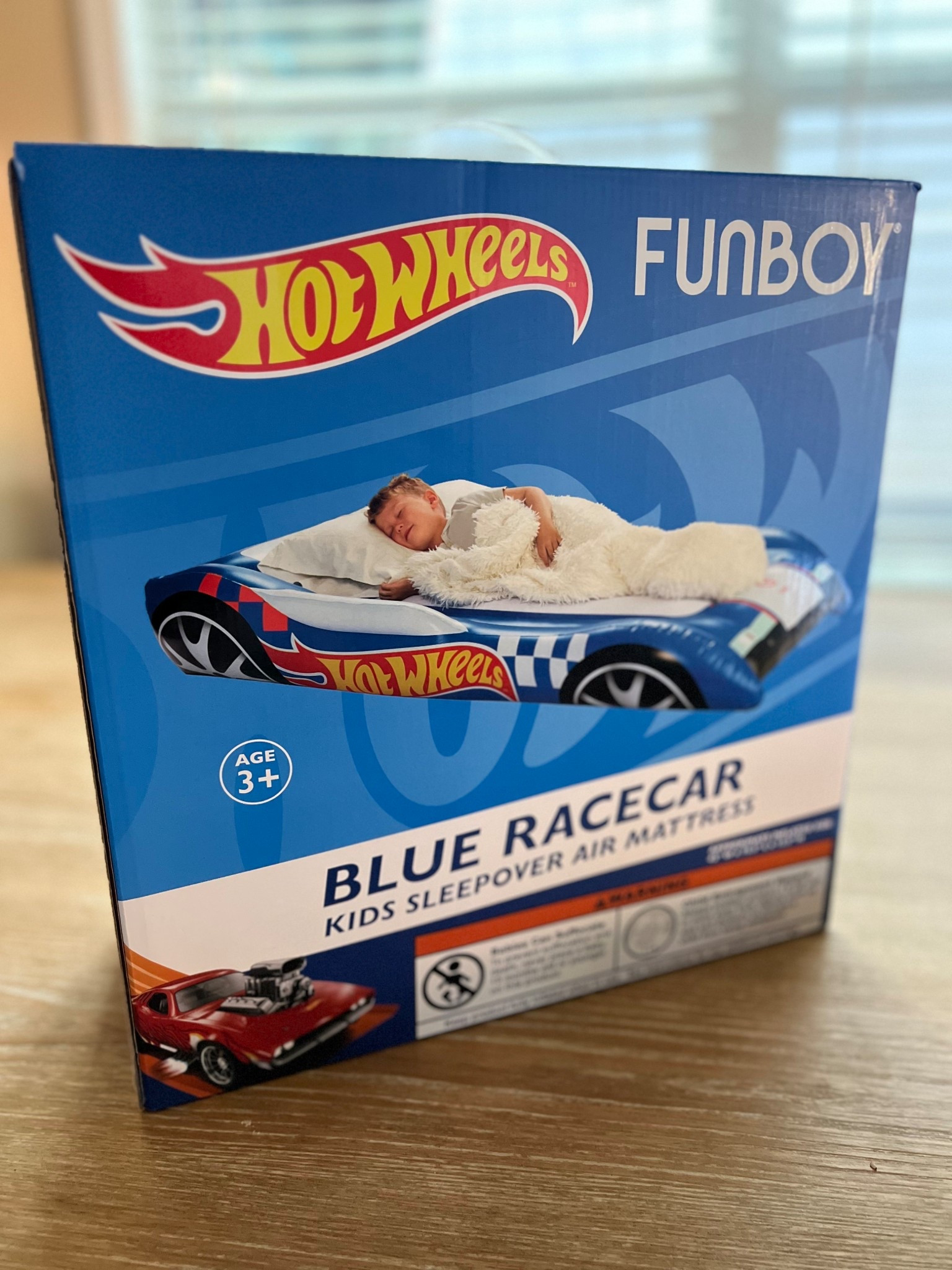 How fun is this kids FUNBOY Hot Wheels Blue Racecar?! We have family coming over and kids will have fun sleepover!! Great travel kids bed. @FUNBOY 

#LTKTravel #LTKKids #LTKMothersDay