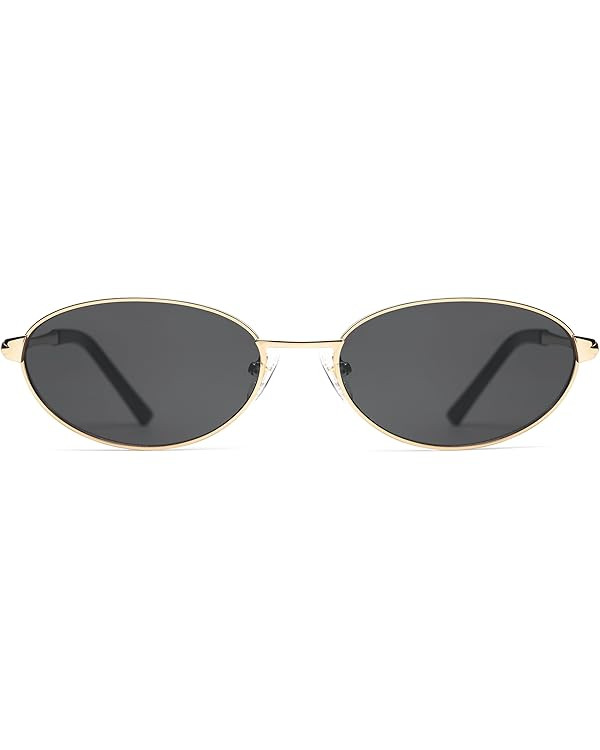 Retro Oval Sunglasses for Women Mens with Spring Hinge Sunnies AP3696 | Amazon (US)