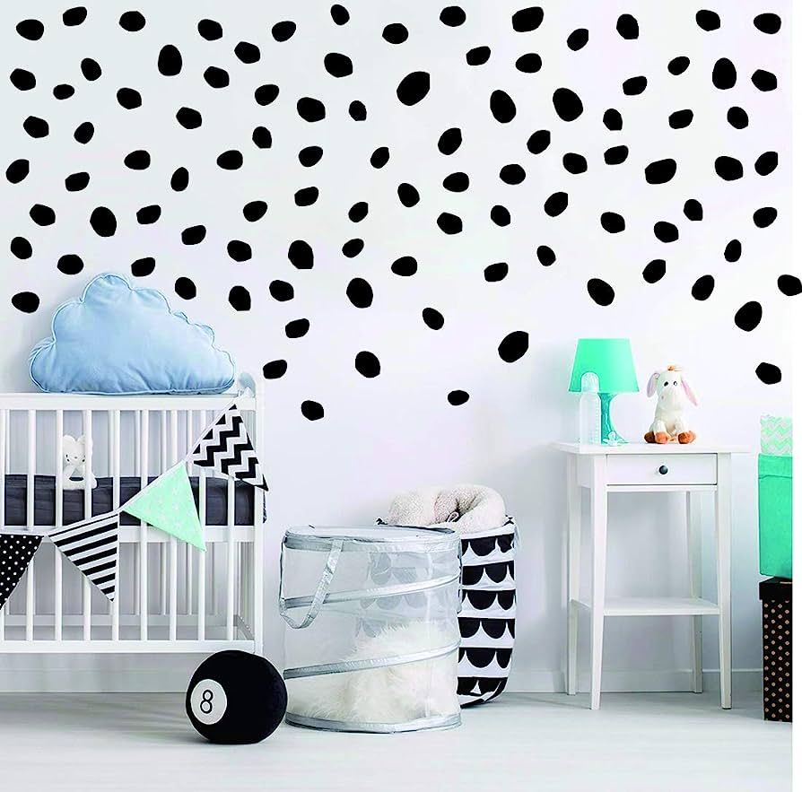 Polka Dots Wall Decal Irregular Dots Wall Decal Removable Vinyl Polka Dot Decor Modern Wall Stick... | Amazon (US)