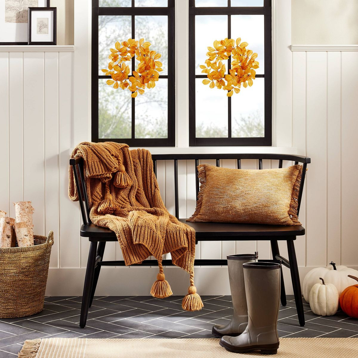 Faux Golden Ash Leaf Wreath - Hearth & Hand™ with Magnolia | Target