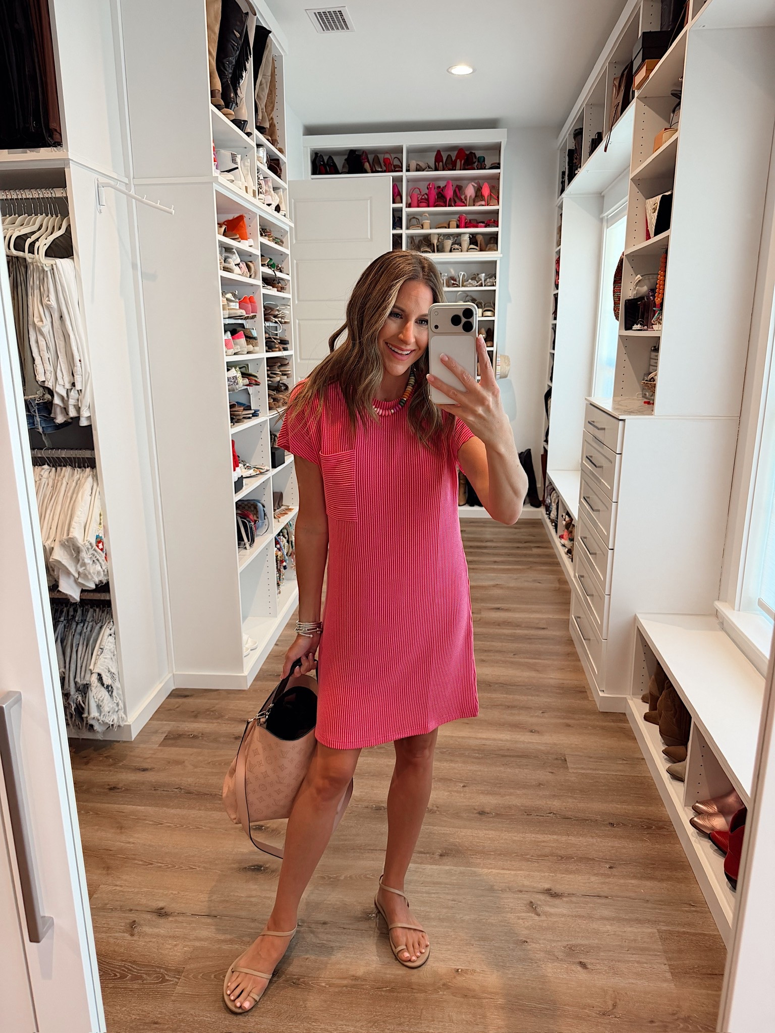 In a small dress, sandals, necklace and accessories - fits tts.

#LTKootd #LTKmomlife #LTKSeasonal