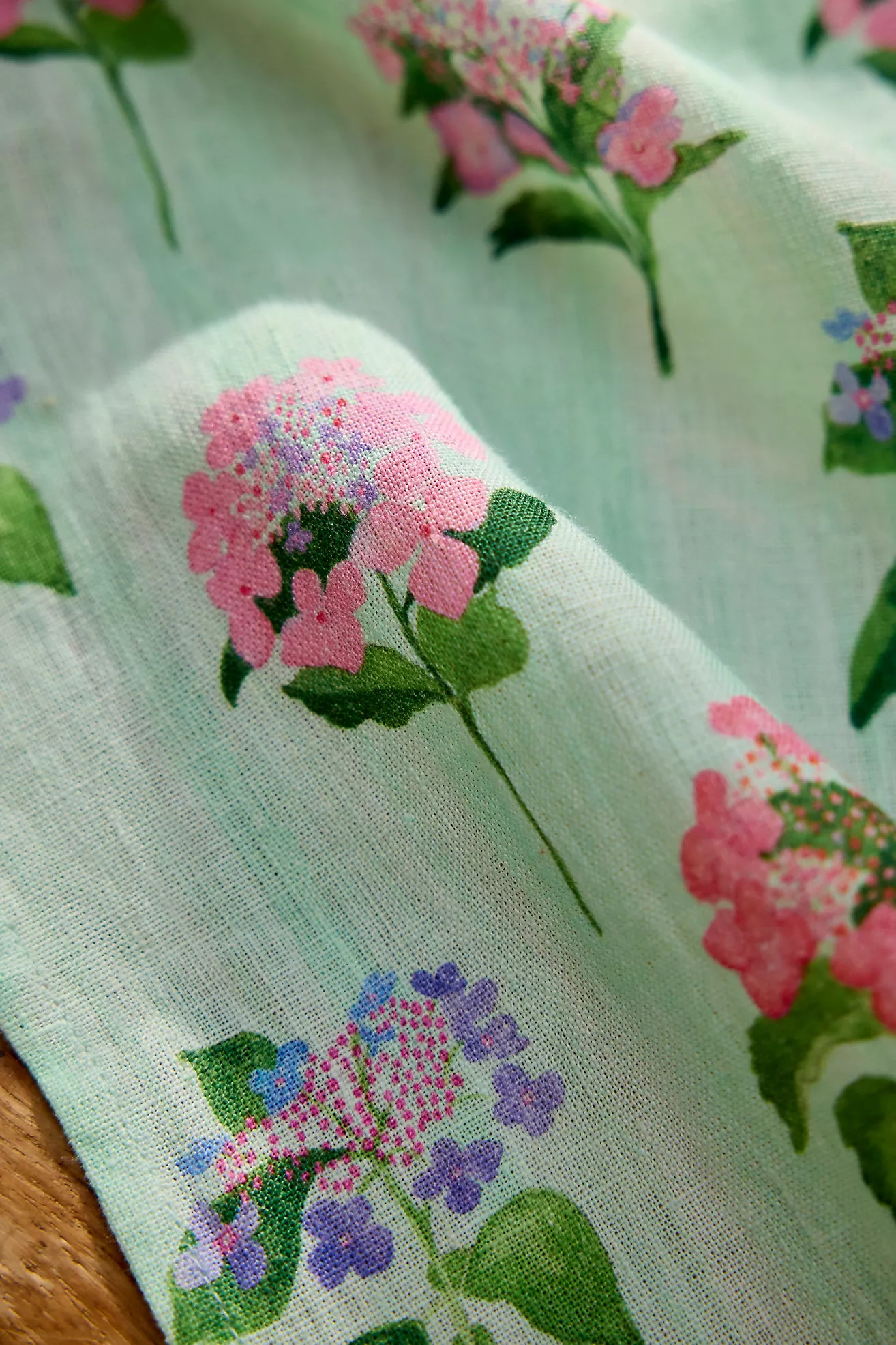 Hydrangea Sage Linen Dish Towel | Anthropologie (US)