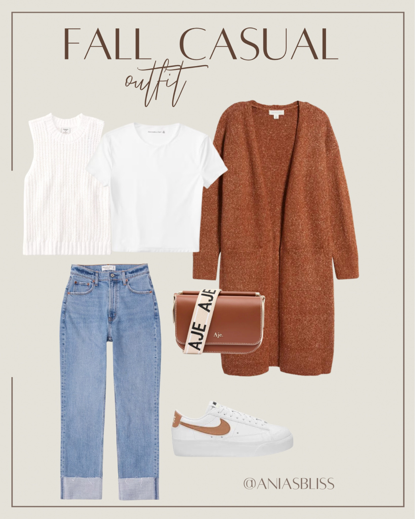 Fall outfit, casual outfit, neutral style,

#LTKitbag #LTKstyletip #LTKSeasonal