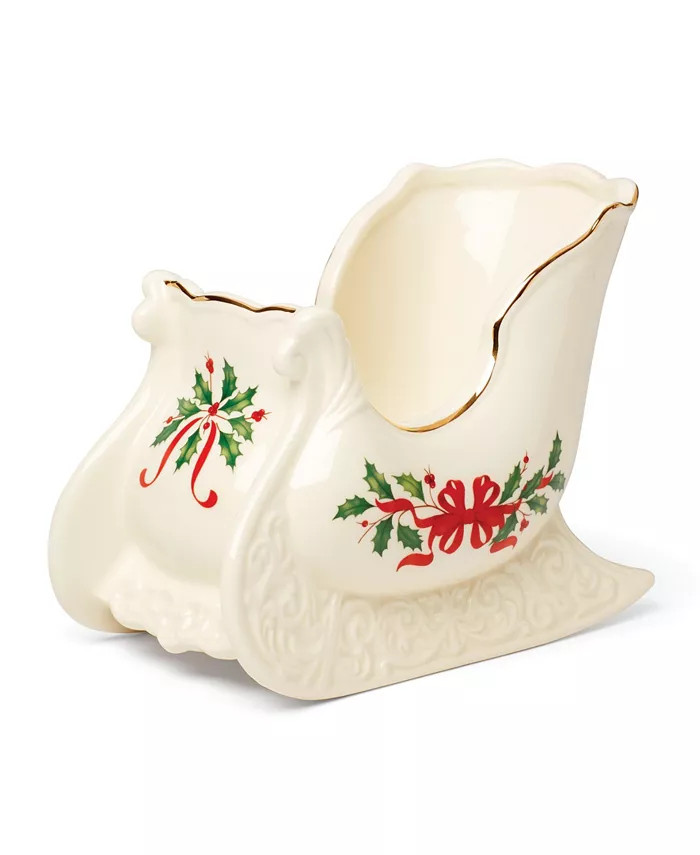 Lenox Holiday Sleigh Centerpiece Bowl & Reviews - Serveware - Dining - Macy's | Macys (US)