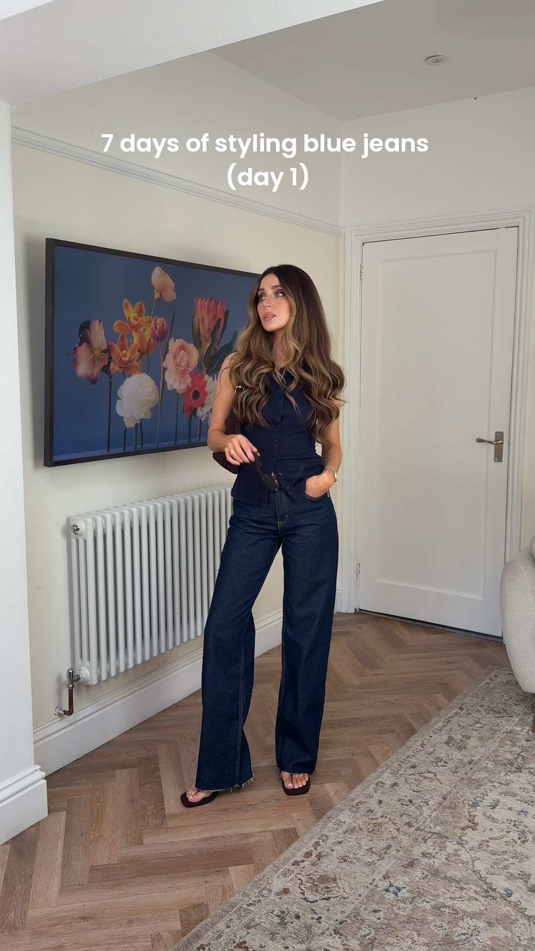 7 days of styling blue jeans 👖 

Dark navy denim jeans from Pull & Bear, mazy button front tank top, brown accessories 🤎 

I’m 5’7 for jeans reference 

#LTKspring #LTKuk #LTKjeans