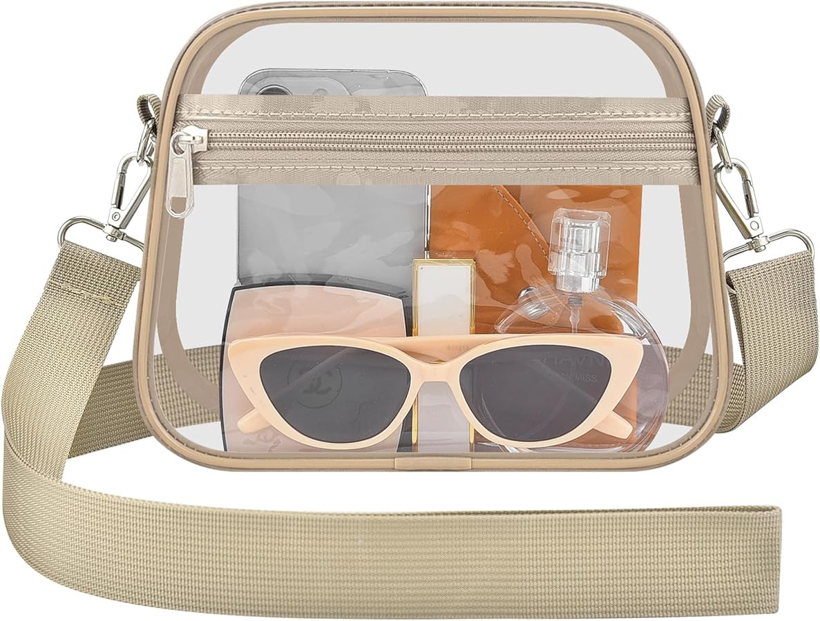 Clear Bag for Stadium Events Mini Small Clear Purse for Women & Men's Shoulder Bag for Concert Sp... | Amazon (US)