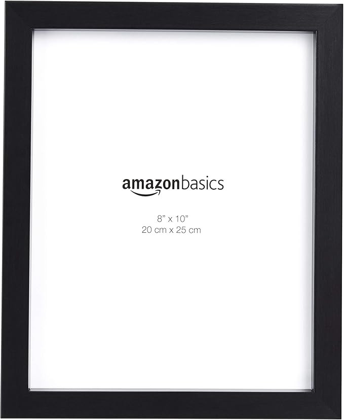 Amazon Basics Rectangular Photo Picture Frame, 8" x 10", Pack of 2, Black | Amazon (US)