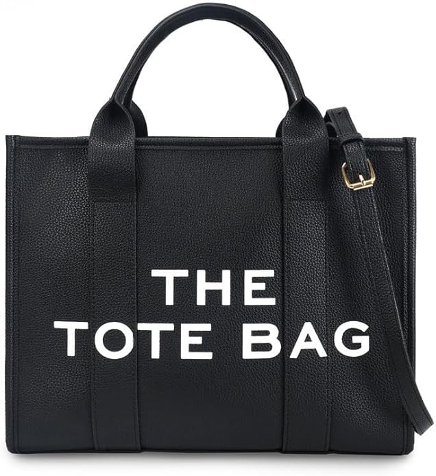 Women's PU Leather Tote Bag - Spacious design ideal for large capacity crossbody or commuter shou... | Amazon (US)