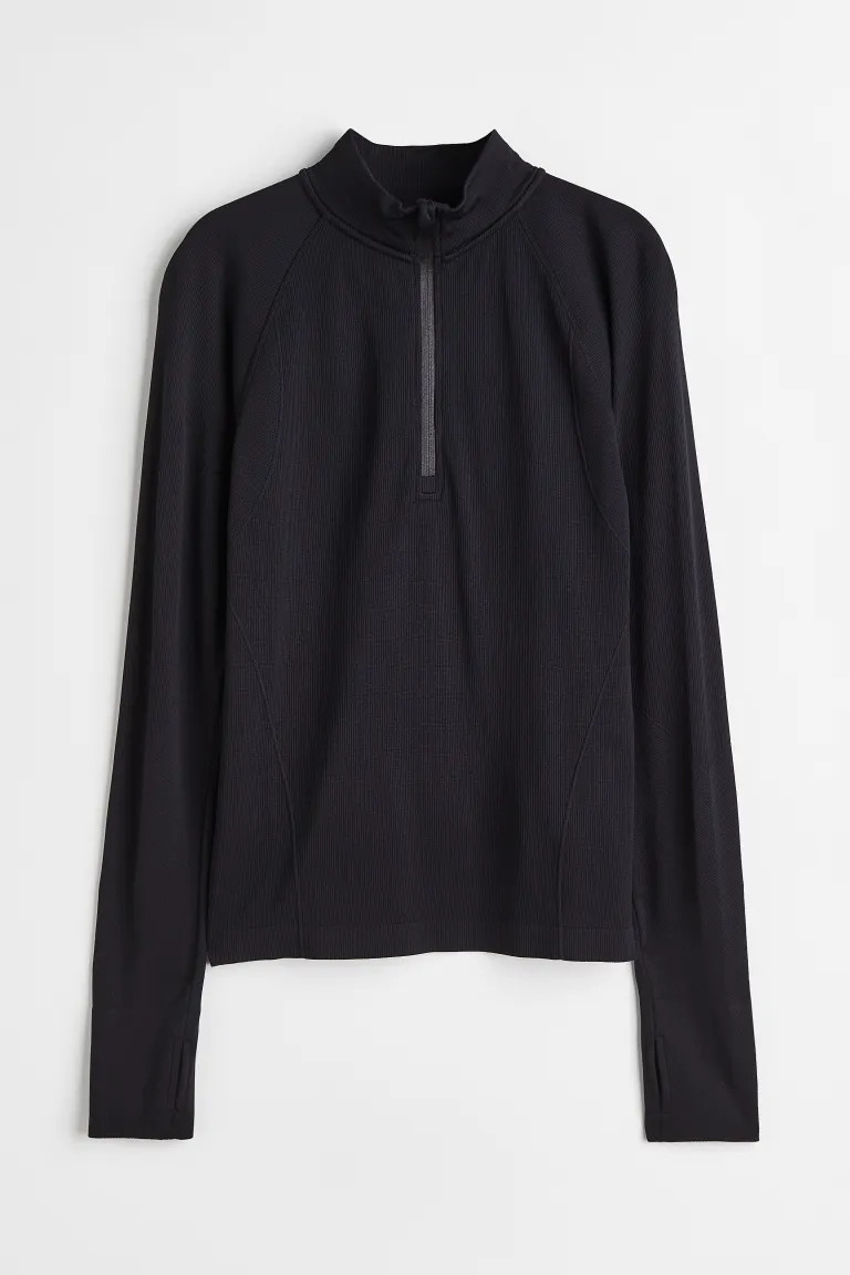 Seamless Ribbed sports top | H&M (UK, MY, IN, SG, PH, TW, HK)