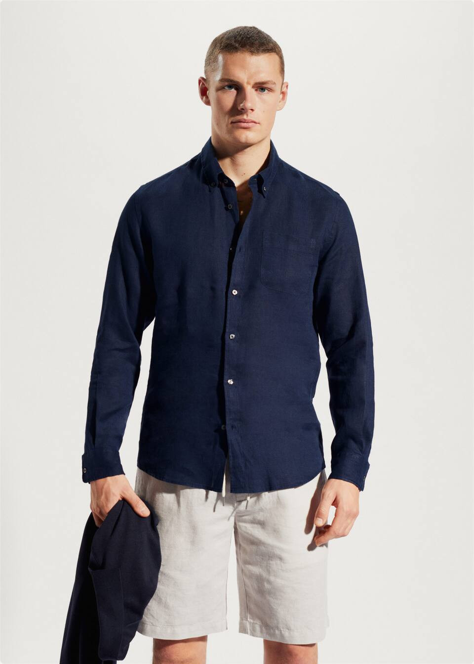 100% linen slim-fit shirt -  Men | Mango Man USA | MANGO (US)