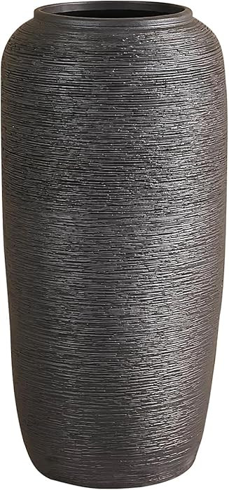 Large Ceramic Vase, 15.7 Inch Tall Floor Vase, Rustic Terracotta Decorative Flower Vase Big Farmh... | Amazon (US)