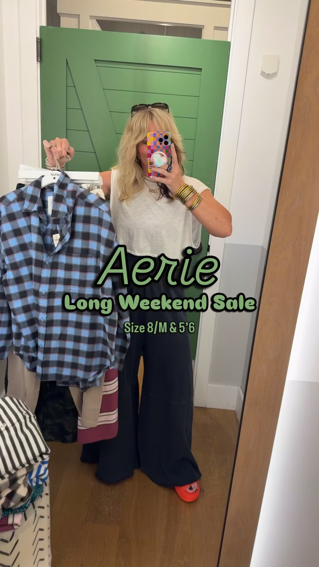 Check out Aerie’s Weekend Sale! 💚 It’s all so GOOD & the best prices! 👏🏼👏🏼
These were all so good and came home with a few! Especially the flannel. I have the sizes I’m wearing over my reel.

#LTKOver40 #LTKSaleAlert