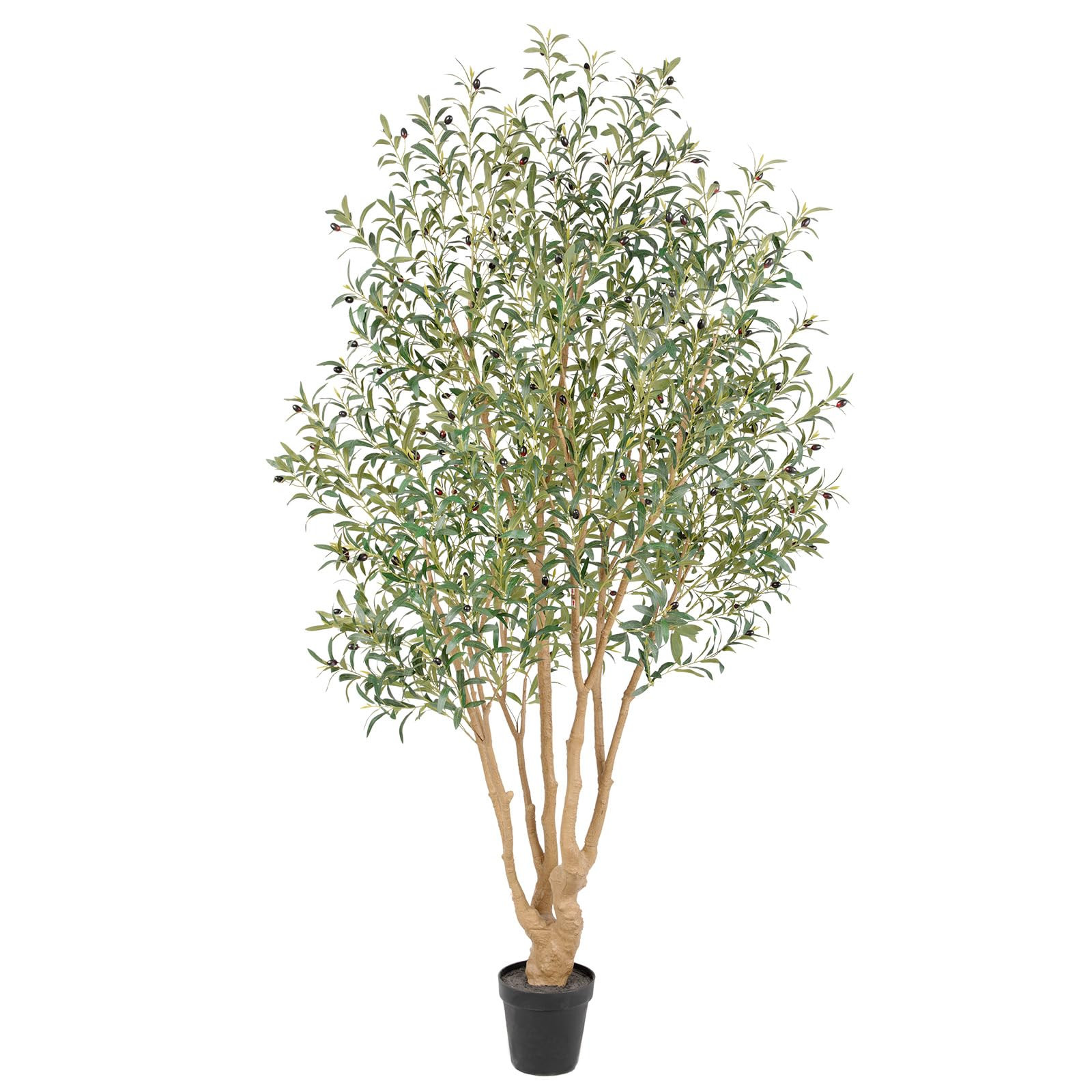 Majestic Faux Olive Tree 8ft – Artificial Olive Tree Indoor & Outdoor with Lifelike Leaves & Te... | Amazon (US)