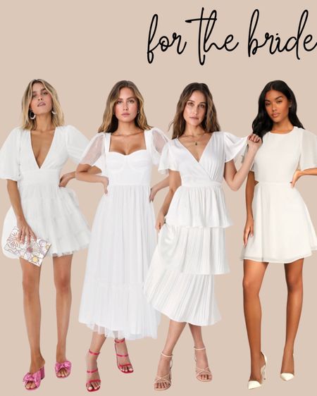 White dresses from Lulus perfect for any summer bride! 
White dress, bridal dress, for the bride, engagement party, engagement photos, reception dress, elopement, beach wedding, bridal gowns, bridal shower, bridal tea, bachelorette, summer dresses, summer bride, graduation dress, cocktail dress, formal dress 
#summerbride #whitedress #lulus #forthebride

#LTKParties #LTKFindsUnder100 #LTKWedding