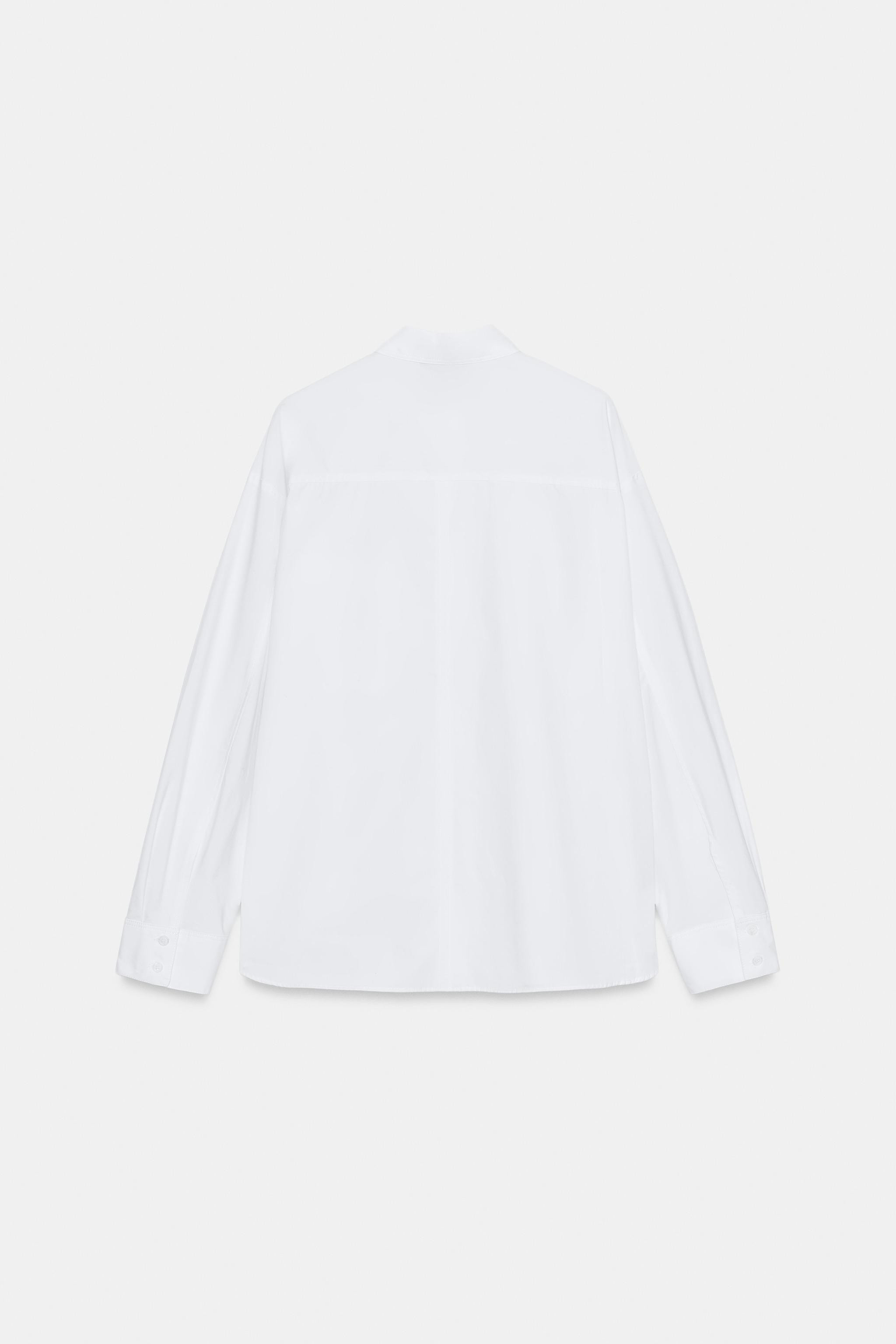 POPLIN SHIRT WITH POCKET | Zara US