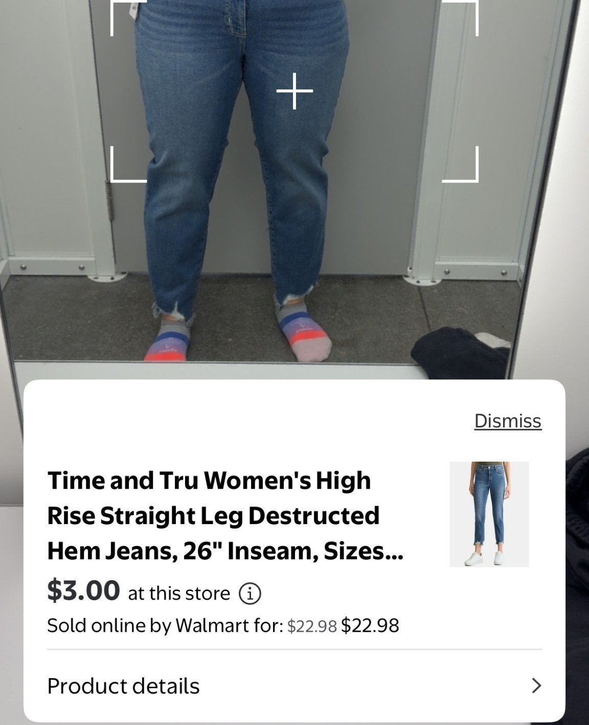 RUN to your local Walmart and look for these Time and Tru Women's High Rise Straight Leg Destructed Hem Jeans! These jeans are ringing up for $3! 🤯 I bought 2 pairs. Other colors were coming up at $13! In store only! Hurry!

Wearing size 14 because that's what was left, but 12 fit a bit more snuggly.

#LTKSaleAlert #LTKMidsize #LTKootd