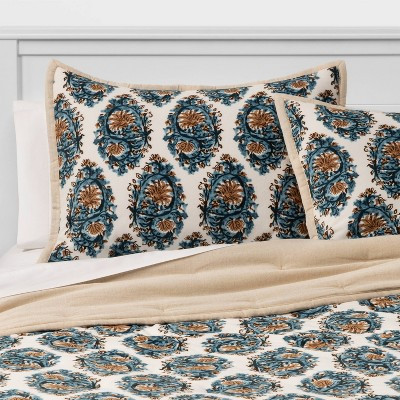 Threshold™ Velvet Navy Paisley Sham | Target