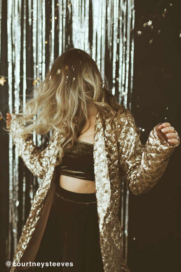 UO Party Time Sequin Belted Blazer | Urban Outfitters US