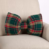 16IN Tbltop Resin Deer W/ Plaid Sta Multi | The Container Store